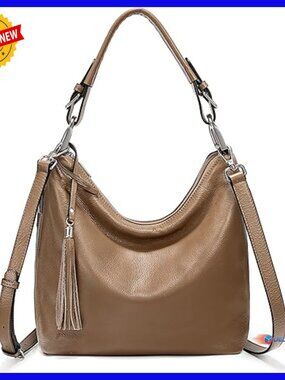 Large Genuine Leather Hobo Bag Convertible Shoulder Crossbody Purse